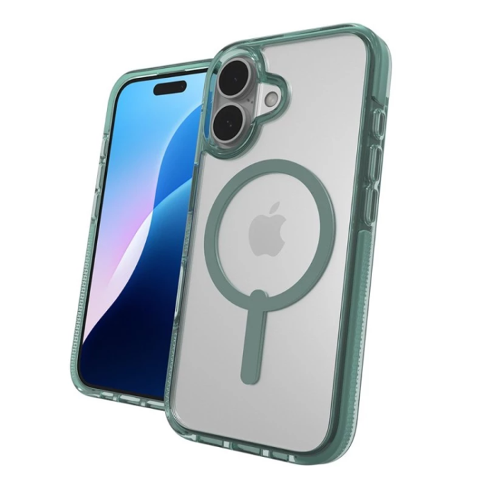 Zagg - Zagg iPhone 16 Plus Mobilskal MagSafe Santa Cruz - Grön