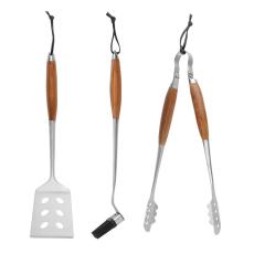 Mustang - MUSTANG Grillset Grilling Set Tr&auml;l&aring;da 3st
