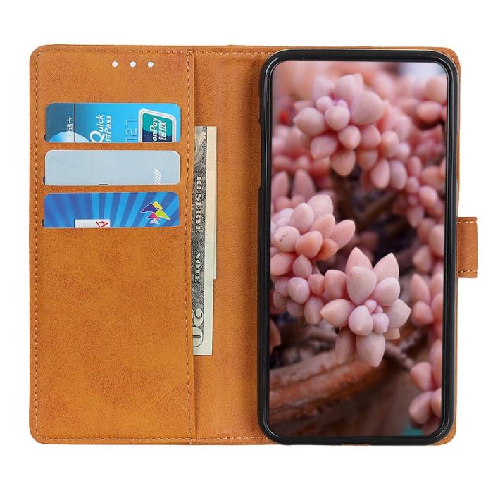 OEM - Plånboksfodral för Samsung Galaxy S26 Plus Konstläder Ställ - Brun