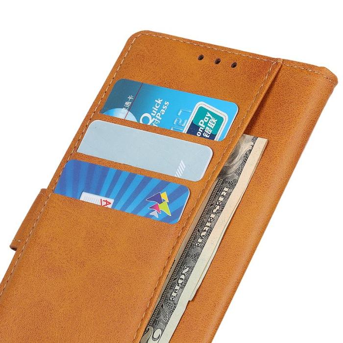OEM - Plånboksfodral för Samsung Galaxy S26 Plus Konstläder Ställ - Brun