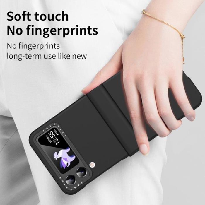 A-One Brand - Galaxy Z Flip 4 Skal Lens Hinge Folding - Svart