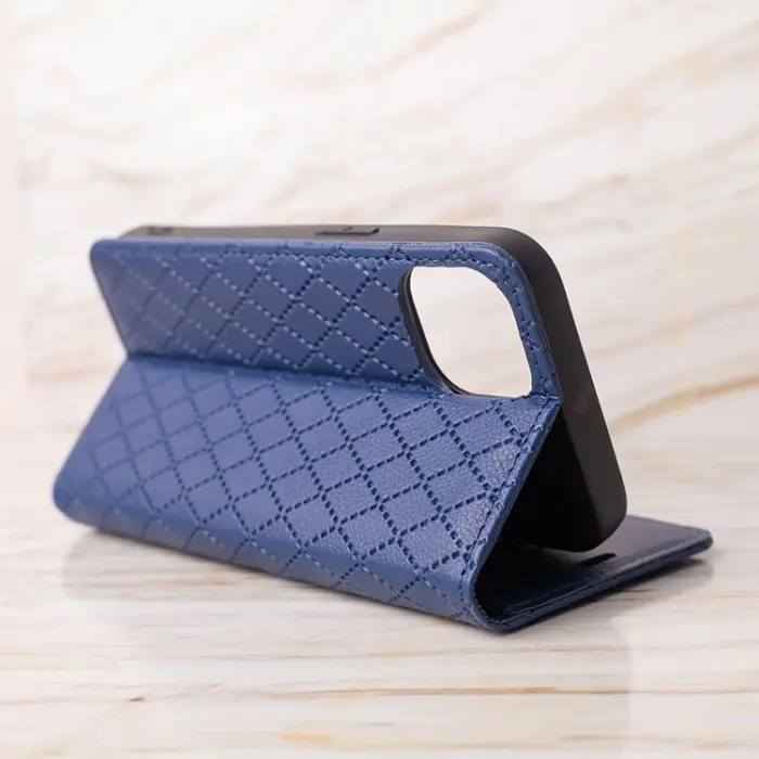 OEM - iPhone 16 Pro Max Plånboksfodral Smart Caro - Marinblå