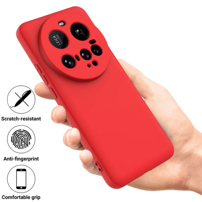 A-One Brand - Xiaomi 15 Ultra Mobilskal Liquid Silikon - Röd