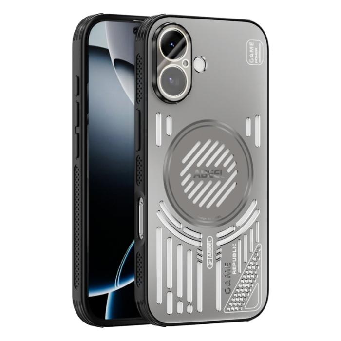 ABEEL - ABEEL iPhone 17 Magnetiskt Fodral Aluminium + TPU - Grå