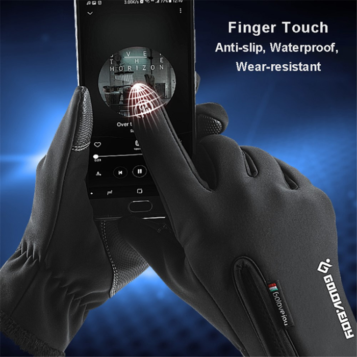 GOLOVEJOY - GOLOVEJOY Touchvantar Handskar Cykel Vindtäta DB03 - Grå