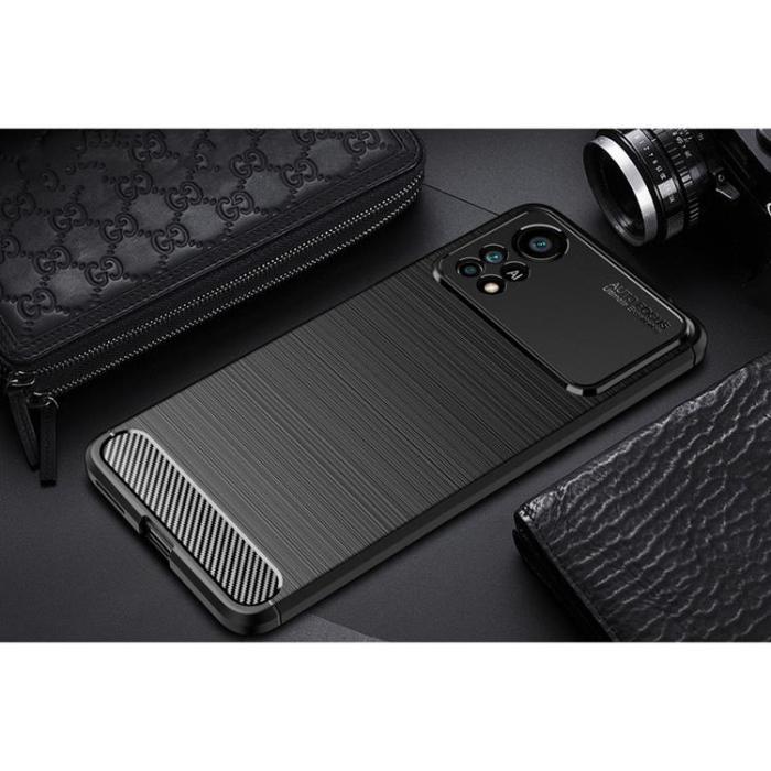 UTGATT1 - Carbon TPU Skal Xiaomi Poco X4 Pro 5G - Svart