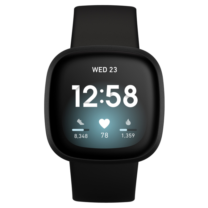 Fitbit - FITBIT Versa 3, Black