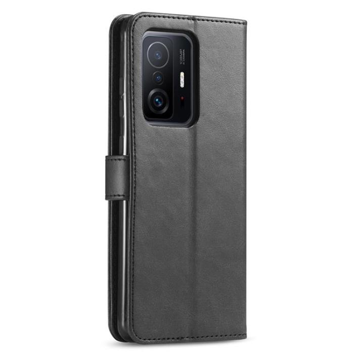 LC.imeeke - LC IMEEKE Läder Fodral Xiaomi 11T / 11T Pro - Svart