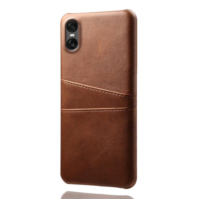 A-One Brand - Sony Xperia 10 VII Mobilskal med Dual Kortfack - Brun
