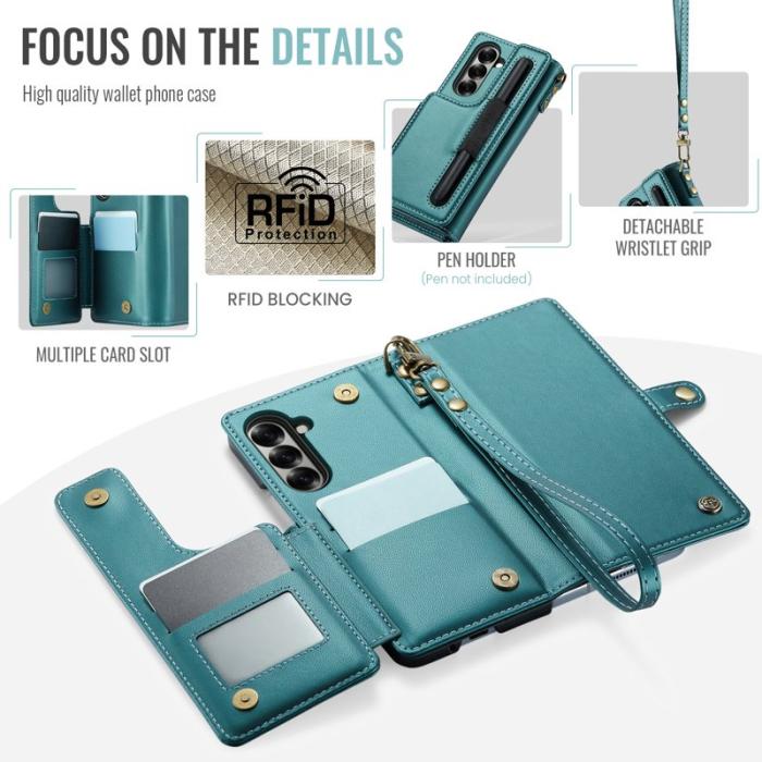 Caseme - CASEME C22 Mobilskal till Samsung Galaxy Z Fold7 5G med RFID Grön