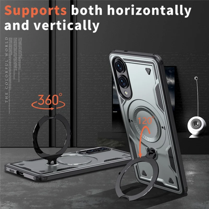 A-One Brand - Mobilskal till Galaxy S25 Edge Magsafe Kickstand