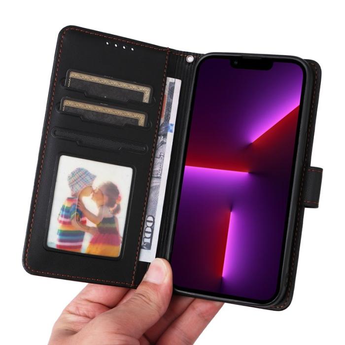 BETOPNICE - BETOPNICE iPhone 13 Pro Plånboksfodral - Avtagbart Konstläder - Svart