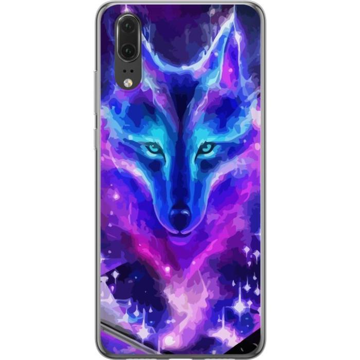 iSecrets - Mobilskal till Huawei P20 med Neon Varg