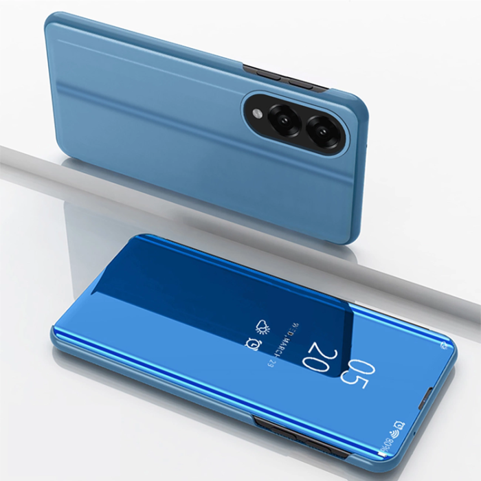 OEM - Galaxy S25 Edge Fodral Clear View - Blå