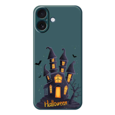 A-One Brand - iPhone 17 Mobilskal med Halloween Castle Pattern TPU - Grön