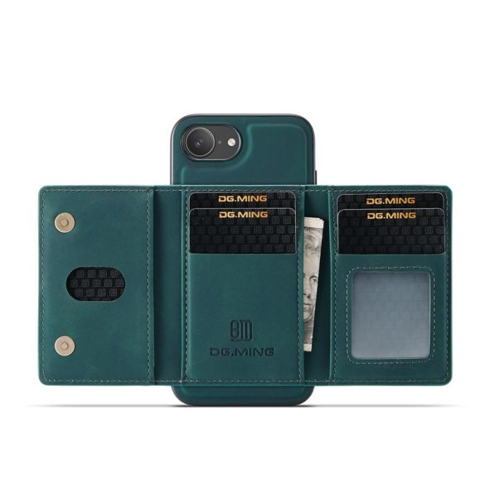 DG.MING - DG.MING M2 Series Mobilskal till iPhone 16e PU + PC + TPU - Grön