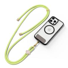 Dux Ducis - DUX DUCIS Garden Series Phone Lanyard - Justerbar - &Auml;kta l&auml;der - Gr&ouml;n Gul