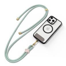 Dux Ducis - DUX DUCIS Garden Series Phone Lanyard - Justerbar - &Auml;kta l&auml;der - Ljusgr&ouml;n