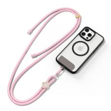 Dux Ducis - DUX DUCIS Garden Series Phone Lanyard - Justerbar - &Auml;kta l&auml;der - Ljusrosa