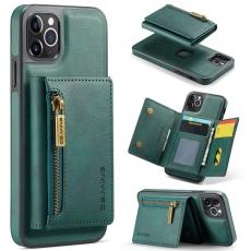 DG.MING - DG.MING M5 Series iPhone 11 Pro Max Pl&aring;nboksfodral Konstl&auml;der Gr&ouml;n