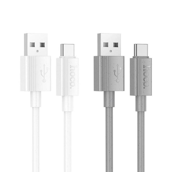 Hoco - HOCO USB-A Till USB-C 1m Kabel 3A X107 -Grå