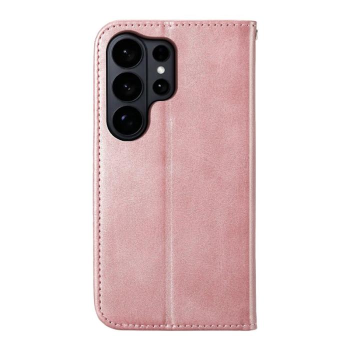 OEM - Xiaomi 17 Plånboksfodral Konstläder med Handledsrem - Roséguld
