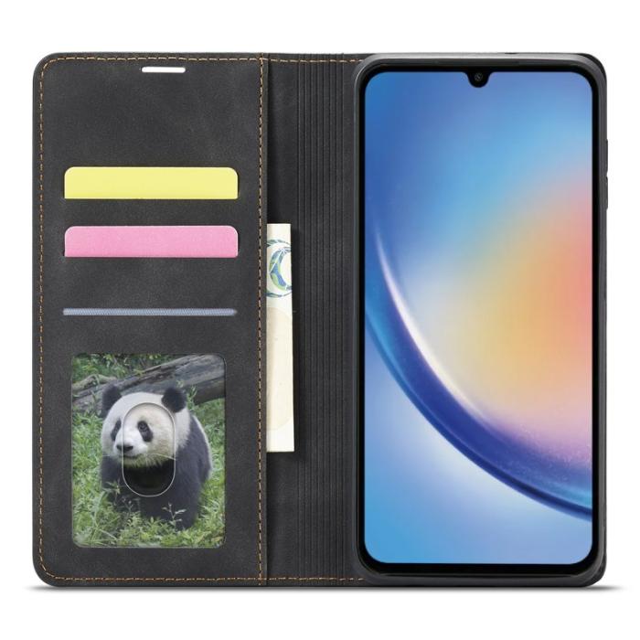 FORWENW - FORWENW Fantasy Series Samsung Galaxy A34 Plånboksfodral Konstläder - Svart
