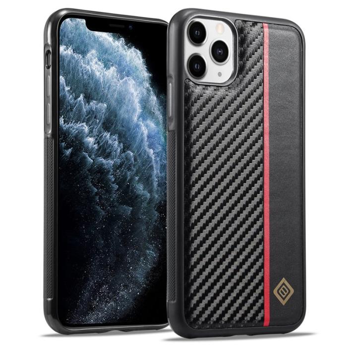 LC.imeeke - LC.IMEEKE Mobilskal till iPhone 11 Pro Max Äkta läder - Svart