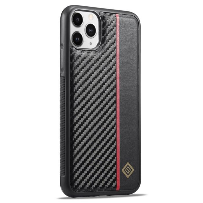 LC.imeeke - LC.IMEEKE Mobilskal till iPhone 11 Pro Max Äkta läder - Svart