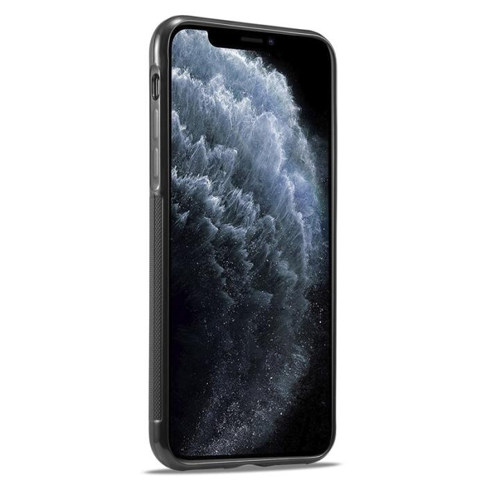 LC.imeeke - LC.IMEEKE Mobilskal till iPhone 11 Pro Max Äkta läder - Svart