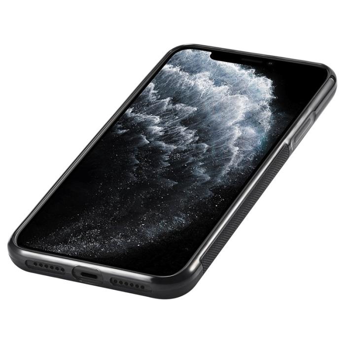 LC.imeeke - LC.IMEEKE Mobilskal till iPhone 11 Pro Max Äkta läder - Svart