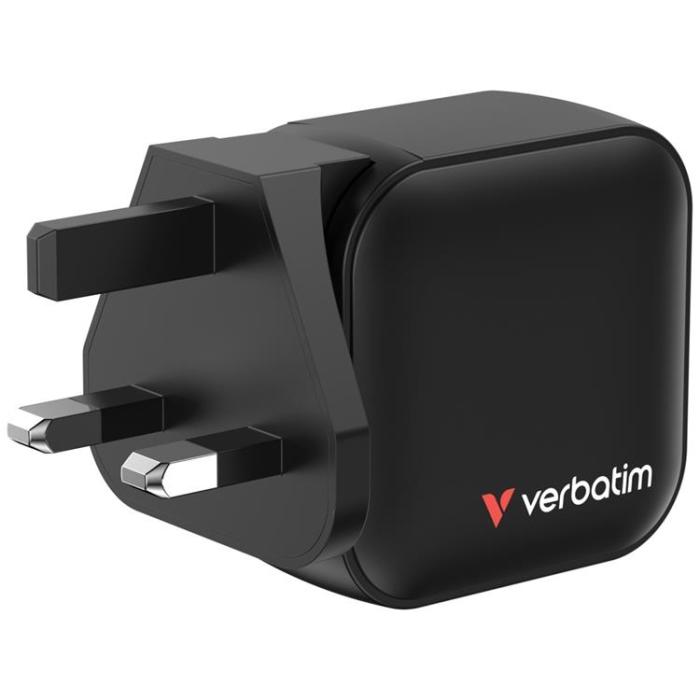 Verbatim - Verbatim Snabbladdare 70W PD 2xUSB-C QC 1xUSB-A GaN Mini - Svart