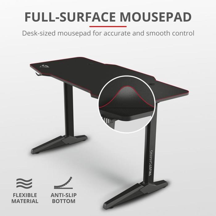 Trust - TRUST GXT 1175 Imperius XL Gaming Desk