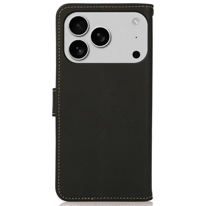 KHAZNEH - Khazneh iPhone 17 Pro Max Plånboksfodral Äkta Läder Rfid