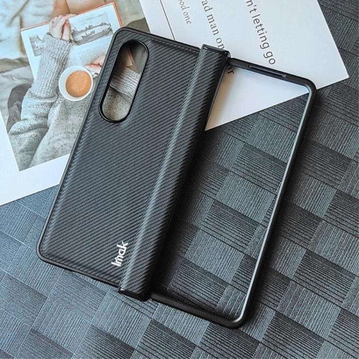 Imak - IMAK Galaxy Z Fold 4 Skal Ruiyi Carbon Fiber - Svart
