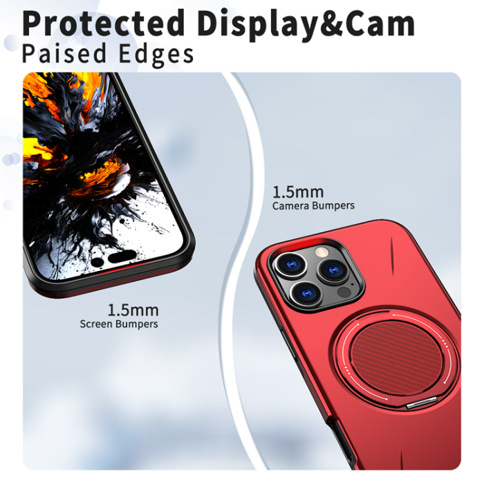 A-One Brand - iPhone 16 Pro Mobilskal MagSafe Rotating Kickstand TPU + PC