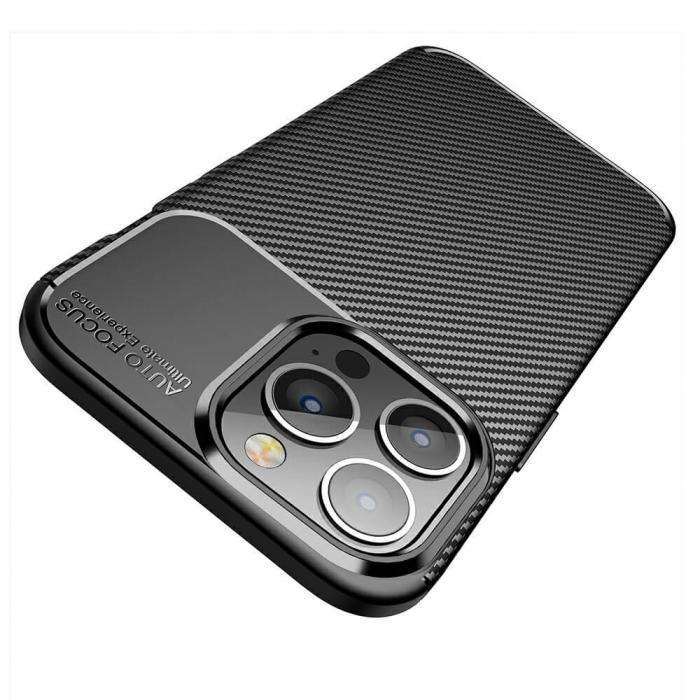 OEM - Carbon Fiber Mobilskal till Apple iPhone 13 Pro - Svart