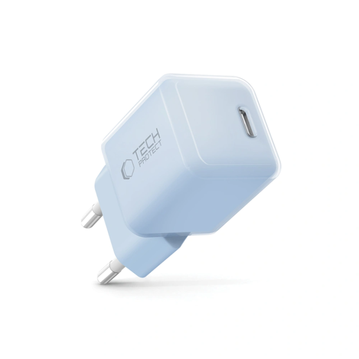 Tech-Protect - Tech-Protect Väggladdare USB-C 25W - Baby Blå