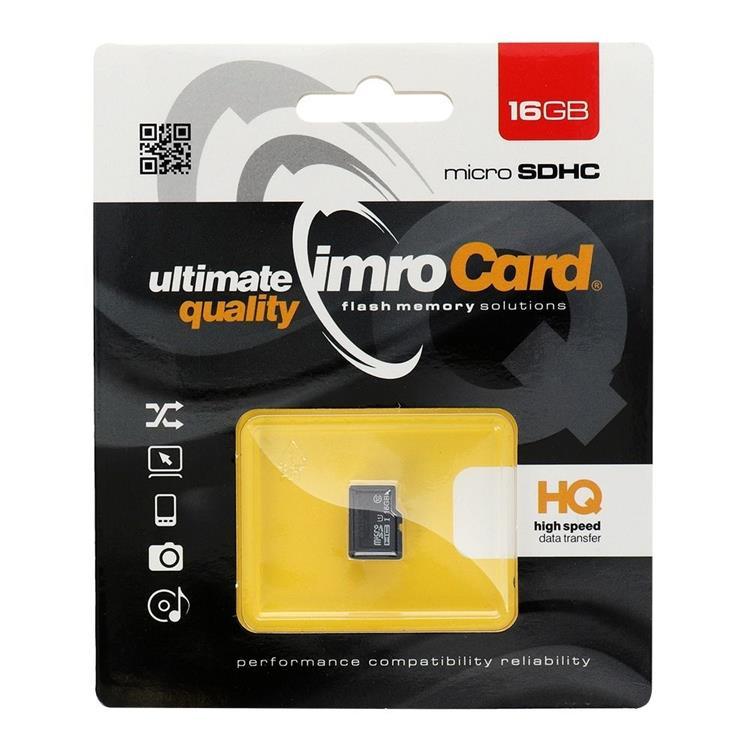 Imro Minneskort MicroSD 16GB Klass 10 UHS | 3580 | AlltMobil
