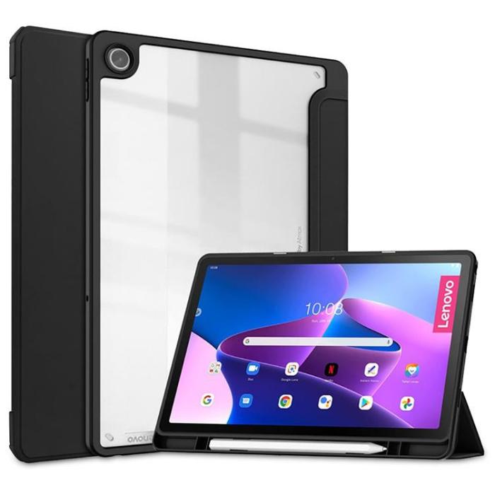 UTGATT1 - Lenovo Tab M10 Plus 10.6 3rd Gen Fodral Hybrid - Svart