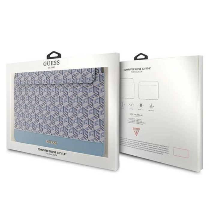Guess - Guess Datorfodral 14'' GCube Stripes - Blå