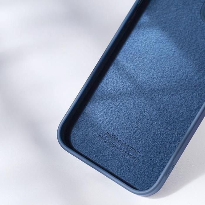 Nillkin - Nillkin iPhone 14 Pro Max Mobilskal CamShield Silky Silikon - Blå