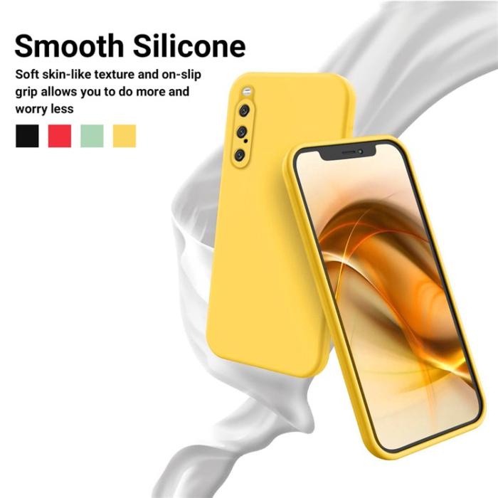 A-One Brand - Sony Xperia 10 V Mobilskal Liquid Silicone - Gul
