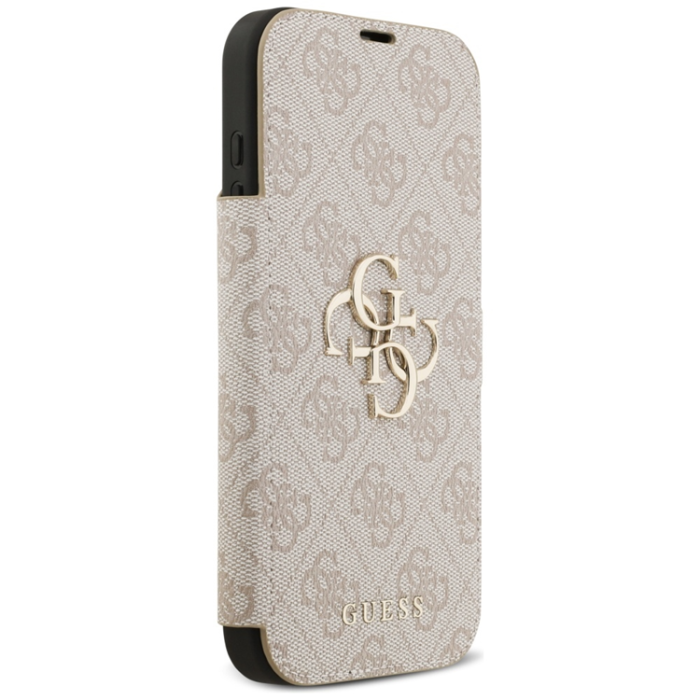 Guess - Guess iPhone 17 Pro Plånboksfodral Metal Logo - Rosa