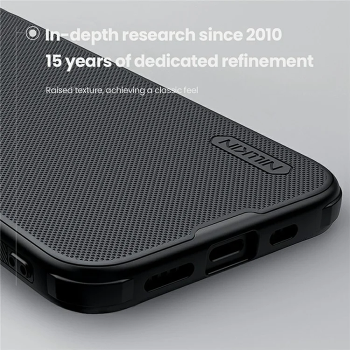Nillkin - Nillkin iPhone 16e Mobilskal MagSafe Frosted Shield Pro - Svart