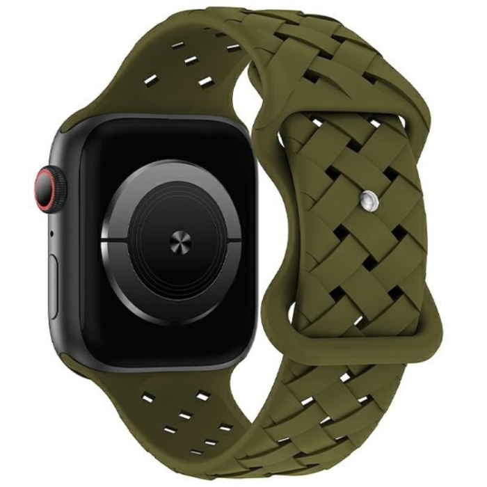 Beline - Beline Apple Watch (42/44/45/49mm) Armband Silikon Woven - Oliver