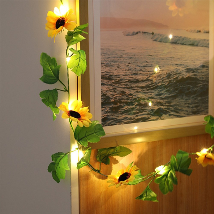 OEM - Ljusslingor 6.56ft Vattentät Flower Shaped Hängande 20LEDs