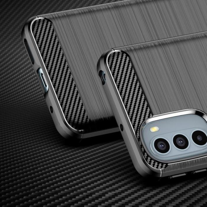 UTGATT5 - Motorola Moto G41/G13 Skal Carbon Flexible - Svart