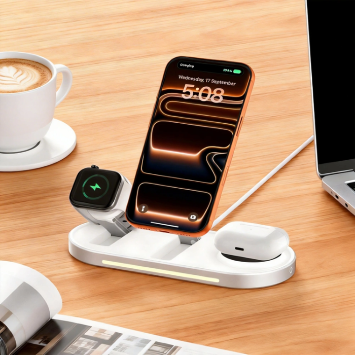 Tech-Protect - Tech-Protect Qi2.2 MagSafe Trådlös Laddare För iPhone/Apple Watch/AirPods