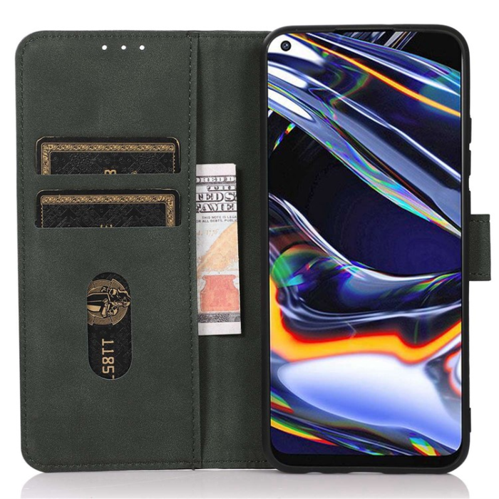 KHAZNEH - KhAZNEH OnePlus Nord CE 3 Lite Plånboksfodral Textured Flip - Grön